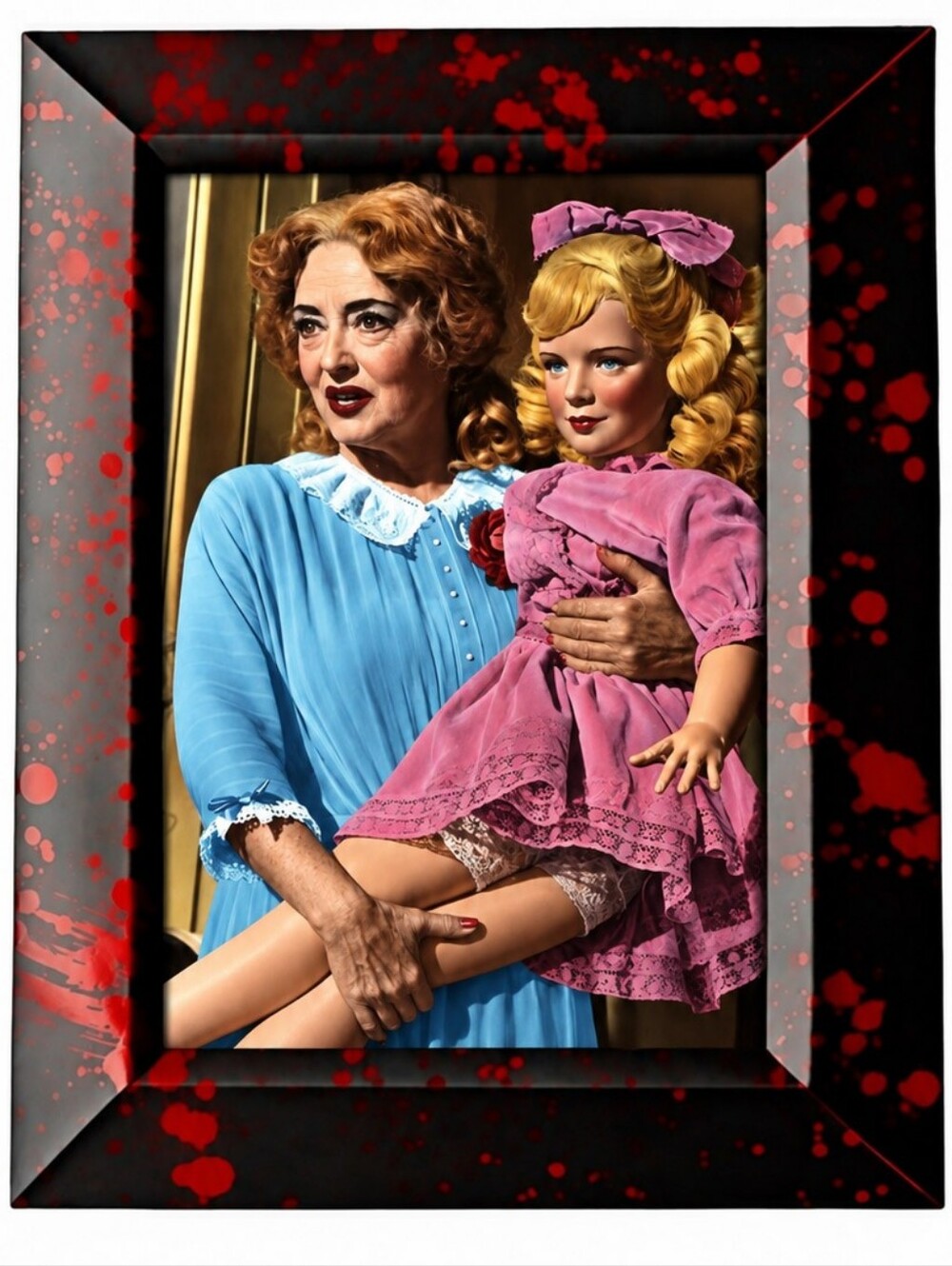1962 psychological thriller What Ever Happened to Baby Jane? Horror Movie Framed